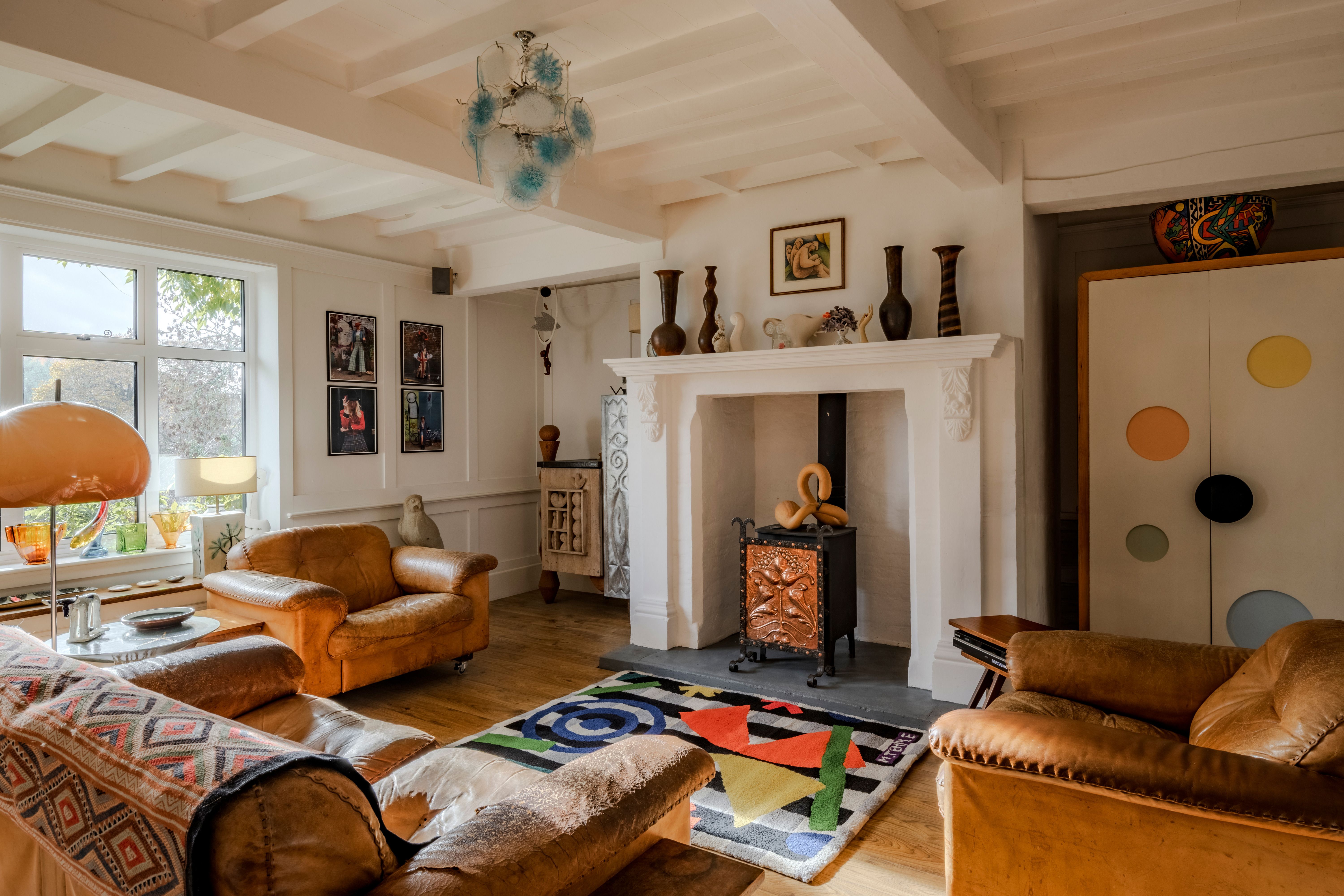 Homes with exposed beams for sale in the UK – in pictures